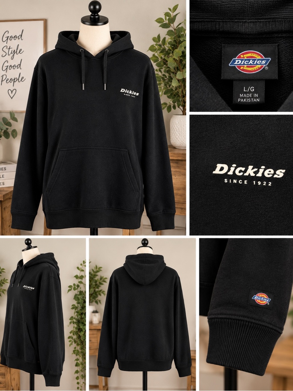 Dickies Black Logo Pullover Hoodie